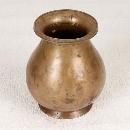 Indian Holy Finest Brass Water Pot in South Indian Art for Decor