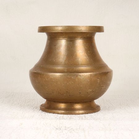 Finest Brown Finish Brass Holy Water Pot from South In