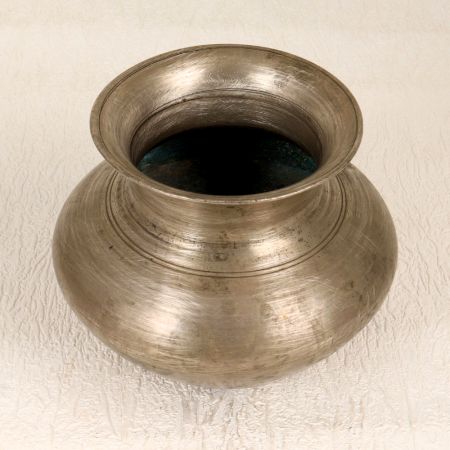 Grey Finish Handmade Holy Water Pot Made of Brass