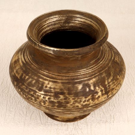 Traditional Premium Brass Holy Water Pot for Hindu Rituals