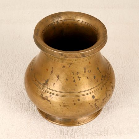 South Indian Traditional Brass Holy Water Pot for Prayer Room