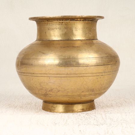 Finest Brass Holy Water Pot Lota for Auspicious Occasions