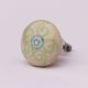 Cream Embossed Ceramic Knob