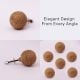Handmade Brown Jute Round Drawer Knobs