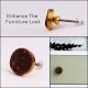 Handmade Premium Brass and Wood Knob for Bathroom Cabinet