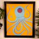 Adorable Octopus Acrylic Archival Canvas Painting for Hanging