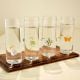 Transparent Shot Glasses for Home Decor in Set of 4