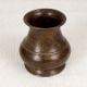 Dark Finish Traditional Brass Holy Water Pot in South Indian Art
