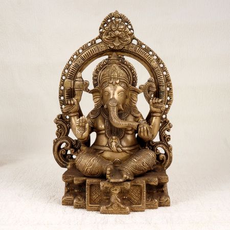 Handmade High-Quality Brass Lord Ganesha for Prayer Room