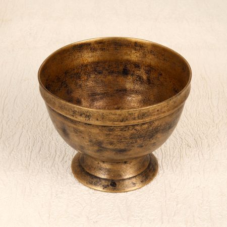 Vintage Brown Finish Kumkum Cup Made of Finest Brass