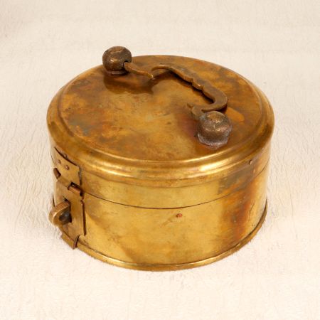 Antique Brown Handmade Jewelry Box Made of Finest Brass