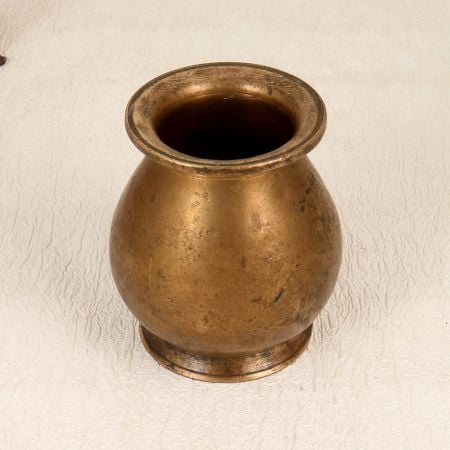 Handcrafted South Indian Holy Water Pot Made of Finest Brass