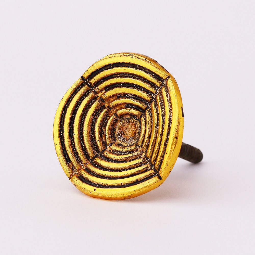 Modern Antique Golden Aluminium Wall Hooks-3 Pieces