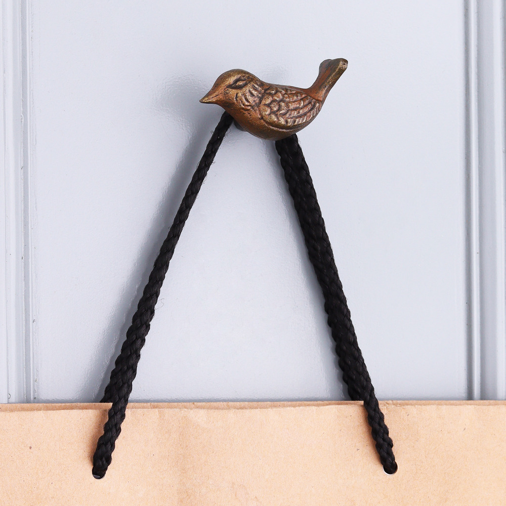 Antique Small Bird Iron Wall Hooks-Pack of 3
