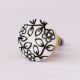 Black Etched Ceramic Knob
