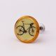 Black Bicycle Wheel Flat Metal Dresser Knobs