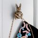 Modern Antique Rabbit Premium Iron Wall Hook in Set of 3