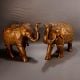 Indian Handcrafted Brass Elephant Statue in Pair for Decoration