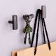 Modern Grey Hexa Gilli Iron Wall Hooks-3 Pieces
