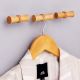 Handmade Natural Wooden T-Bar Wall Hooks-3 Pieces