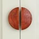 Modern Natural Wooden Door Handles (Medium Size) Pack of 2 Pieces (4 Inch)