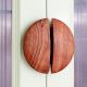 Modern Handmade Natural Wooden Door Large Handles 1 Pair (6 Inch)
