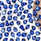 25 Pieces Blue Tiny Christmas Ornaments