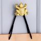 Modern Brass Frog Wall Hook In Golden