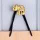 Handmade Golden Brass Elephant Wall Hook
