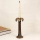 Vintage Handmade Brass Palm Tree Candle Stand for Decor
