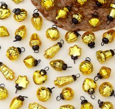 25 Pieces Golden Christmas Tree Decoration Ornaments