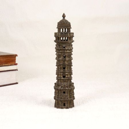 South Indian Brass Long Temple Statue for Home Decor