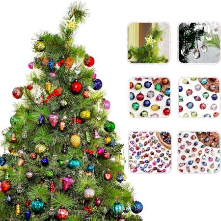 95 Pieces Decorative Christmas Ornaments For Tree Decoration
