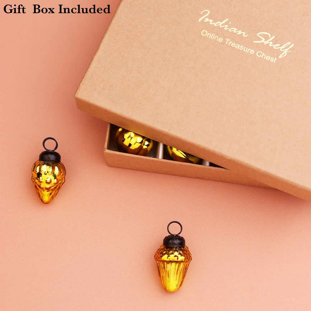 25 Pieces Golden Christmas Tree Decoration Ornaments