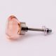 Pink Octagon Shape Glass Cabinet Knob Online