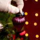 Set of 12 Glass Multicolor Christmas Ornaments For Tree Decoration