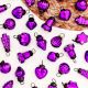 25 Pieces Purple Glass Ornaments - Christmas Tree Ornaments