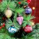 12 Pieces Multicolor Distressed Ornaments For Tree Decoration
