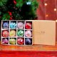 12 Pieces Multicolor Distressed Ornaments For Tree Decoration