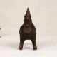 Central India Vintage Brass Camel Statue with Rider for Decor