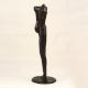 Dark Finish Handmade Brass Lady Statue for Home Decor