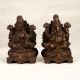 South Indian Brass Lord Ganesha and Goddess Lakshmi in Pair