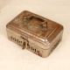 Grey Finish Finest Brass Jewelry Box with Jali Work