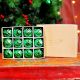 12 Pieces Decorative Glass Green Christmas Ornaments For Tree Decoration