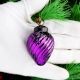12 Pieces Glass Purple Ornaments For Tree Decoration