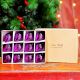 12 Pieces Glass Purple Ornaments For Tree Decoration