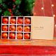 12 Pieces Amber Glass Christmas Ornaments For Tree Decoration
