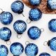 12 Pieces Blue Glass Ornaments - Christmas Tree Ornaments
