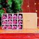12 Pieces Onion Pink Coloured Glass Christmas Ornaments