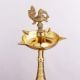 Premium Peacock Brass Oil Lamp for Home and Temple Decor